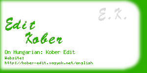 edit kober business card